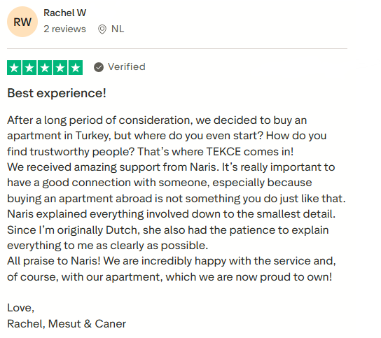 Antalya Office testimonial