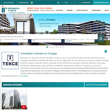site web d'immobilier turquie