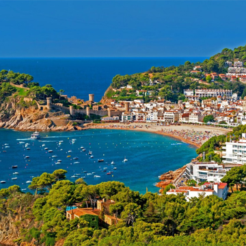 Huizen met zeezicht in Spanje