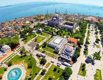 sultanahmet, birdview, mosque, sea, bosphorus, palace